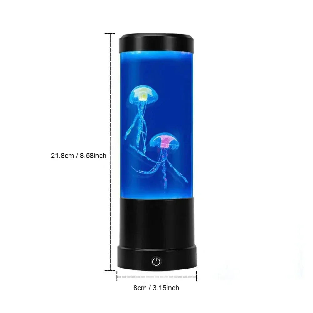 Jellyfish Lamp LED Night Light Remote Control Color Changing Home Decoration Lights Aquarium Birthday Gift for Kids USB Charging